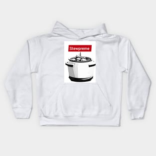 Stewpreme Stewpot T-shirt wht bg Kids Hoodie